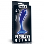 Синяя анальная втулка Flawless Clear Prostate Plug 6.0 - 15 см. - Lovetoy - в Екатеринбурге купить с доставкой