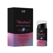 Жидкий вибратор Vibration Cotton Candy с ароматом сахарной ваты - 15 мл. - INTT - купить с доставкой в Екатеринбурге