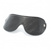 Черная кожаная маска на глаза - БДСМ Арсенал - купить с доставкой в Екатеринбурге