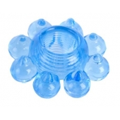 Голубая гелевая насадка-цветок - Toyfa Basic - в Екатеринбурге купить с доставкой