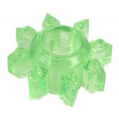 Зеленое эрекционное кольцо-звезда - Toyfa Basic - в Екатеринбурге купить с доставкой