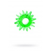 Зеленое эрекционное кольцо-солнце - Toyfa Basic - в Екатеринбурге купить с доставкой