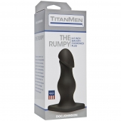 Чёрная анальная пробка TitanMen The Rumpy - 16,5 см. - Doc Johnson