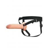 Полый страпон на ремнях 8’’ Hollow Silicone Strap-on - Pipedream - купить с доставкой в Екатеринбурге