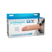 Полый страпон на ремнях 6’’ Hollow Silicone Strap-on - Pipedream - купить с доставкой в Екатеринбурге