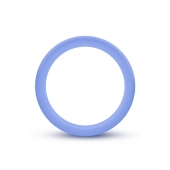 Голубое люминесцентное кольцо Silicone Glo Cock Ring - Blush Novelties - в Екатеринбурге купить с доставкой