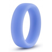 Голубое люминесцентное кольцо Silicone Glo Cock Ring - Blush Novelties - в Екатеринбурге купить с доставкой