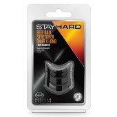 Черное эрекционное кольцо на мошонку Beef Ball Stretcher Snug X Long - Blush Novelties - в Екатеринбурге купить с доставкой