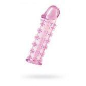 Розовая насадка на пенис с шипами - 12,5 см. - A-toys - в Екатеринбурге купить с доставкой