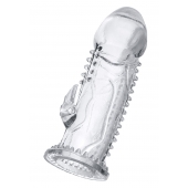 Прозрачная насадка на пенис с шипиками и коготком - 13,5 см. - A-toys - в Екатеринбурге купить с доставкой