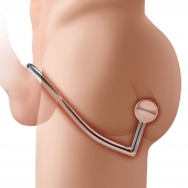 Кольцо на пенис с анальным стимулятором Stainless Steel Anal Hook   Cock Ring - BlueLine - в Екатеринбурге купить с доставкой