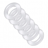 Комплект из 6 прозрачных эрекционных колец Ring Master Custom Ball Stretcher Kit - XR Brands - в Екатеринбурге купить с доставкой