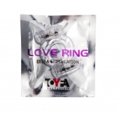 Прозрачное виброкольцо с двумя вибропульками - Toyfa Basic - в Екатеринбурге купить с доставкой