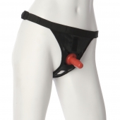 Трусики со штырьком для фиксации насадок Ultra Harness with Plug - Doc Johnson - купить с доставкой в Екатеринбурге