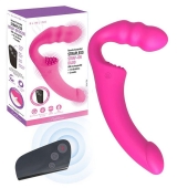 Розовый безремневой страпон Straples Strap-On Dildo - Erokay - купить с доставкой в Екатеринбурге