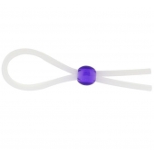 Прозрачное лассо с фиолетовой бусиной SILICONE COCK RING WITH BEAD LAVENDER - NMC - в Екатеринбурге купить с доставкой