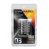 Прозрачная насадка с шипами и шишечками STAY HARD COCK SLEEVE 03 CLEAR - Blush Novelties - в Екатеринбурге купить с доставкой