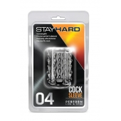 Прозрачная насадка с бороздками STAY HARD COCK SLEEVE 04 CLEAR - Blush Novelties - в Екатеринбурге купить с доставкой