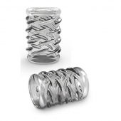 Прозрачная насадка с объёмными чёрточками STAY HARD COCK SLEEVE 06 CLEAR - Blush Novelties - в Екатеринбурге купить с доставкой