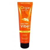 Гель с эффектом вибрации Lube Tube Vibe Medium Pina Colada - 100 мл. - ORGIE - купить с доставкой в Екатеринбурге