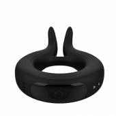 Черное эрекционное кольцо Marry Me Rechargeable Vibrating Cockring - Adrien Lastic - в Екатеринбурге купить с доставкой