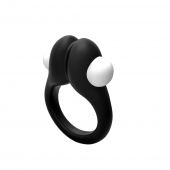 Черное эрекционное кольцо Zippy Vibrating Ring With Bullet - Adrien Lastic - в Екатеринбурге купить с доставкой