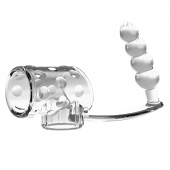 Прозрачная насадка на пенис и мошонку с анальным стимулятором Rilley - Baile - в Екатеринбурге купить с доставкой