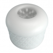 Белый сквозной мастурбатор Crystle - Baile - в Екатеринбурге купить с доставкой