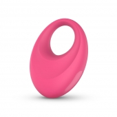 Розовое интерактивное эрекционное виброкольцо Leo - Easy toys - в Екатеринбурге купить с доставкой