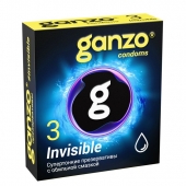 Супертонкие презервативы Ganzo Invisible - 3 шт. - Ganzo - купить с доставкой в Екатеринбурге