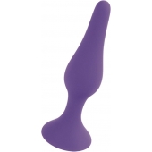 Фиолетовая анальная втулка Silcone Purple Plug Small - 10 см. - Boys of Toys в Екатеринбурге Фиолетовая анальная втулка Silcone Purple Plug Small - 10 см. - Boys of Toys