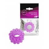 Лиловое эрекционное кольцо с 2 рядами стимулирующих шариков - Erowoman-Eroman - в Екатеринбурге купить с доставкой