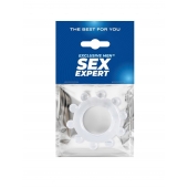 Прозрачное эрекционное кольцо со стимулирующими шариками - Sex Expert - в Екатеринбурге купить с доставкой