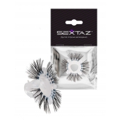 Эластичное эрекционное кольцо с черными «ресничками» - Sextaz - в Екатеринбурге купить с доставкой