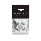 Эластичное кольцо с «ресничками» и 4 шариками - Sextaz - в Екатеринбурге купить с доставкой