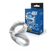 Прозрачное двойное эрекционное кольцо - Sex Expert - в Екатеринбурге купить с доставкой