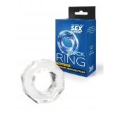 Прозрачное эрекционное кольцо в форме гайки - Sex Expert - в Екатеринбурге купить с доставкой