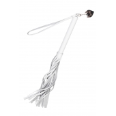 Белая кожаная плеть - 50 см. - Pecado - купить с доставкой в Екатеринбурге