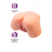 Телесный реалистичный мастурбатор-полуторс с 2 любовными входами - No Name - в Екатеринбурге купить с доставкой