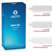 Презервативы OKOTO Mega Mix - 18 шт. - Sitabella - купить с доставкой в Екатеринбурге