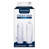 Набор из 2 прозрачных насадок на член Seductive Tickler Sleeves Set - NMC - в Екатеринбурге купить с доставкой