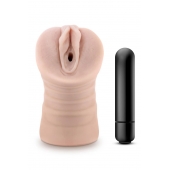 Телесный мастурбатор-вагина Ayumi с вибрацией - Blush Novelties - в Екатеринбурге купить с доставкой