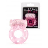 Розовое эрекционное виброкольцо с бабочкой - 1137 - в Екатеринбурге купить с доставкой
