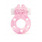 Розовое эрекционное виброкольцо в форме зайчика - 1137 - в Екатеринбурге купить с доставкой