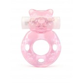 Розовое эрекционное виброкольцо в форме мишки - 1137 - в Екатеринбурге купить с доставкой