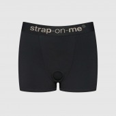 Черные трусики-боксеры для фиксации насадок Strap-on-me Harness Lingerie Allure - size XS - Strap-on-me - купить с доставкой в Екатеринбурге