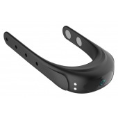 Черное эрекционное виброкольцо на ремешках - Boys of Toys - в Екатеринбурге купить с доставкой