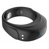 Черное эрекционное виброкольцо на ремешках - Boys of Toys - в Екатеринбурге купить с доставкой