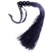 Черная силиконовая плетка - 25,4 см. - Boys of Toys - купить с доставкой в Екатеринбурге