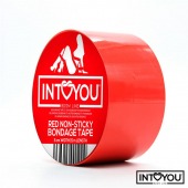 Красный скотч для фиксации Non-Sticky Bondage Tape - 15 м. - Intoyou - купить с доставкой в Екатеринбурге